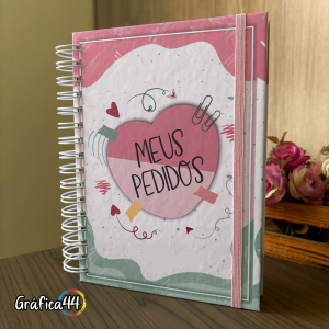 Caderno Meus Pedidos Confeitaria